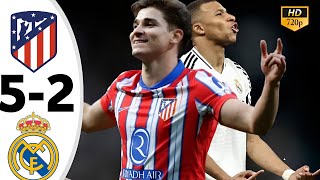 Atletico madrid vs Real madrid 5-2 - All Goals \u0026 Highlights 2025