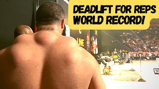 World Record I Strongman DEADLIFT for Reps - 400KG (882lbs)