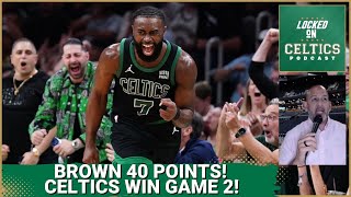Jaylen Brown scores career-high 40, Boston Celtics beat Indiana in Game 2