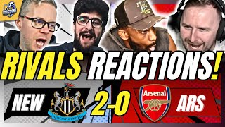 ARSENAL'S RIVAL FANS REACTIONS TO NEWCASTLE 2-0 ARSENAL | CARABAO CUP FAN REACTIONS