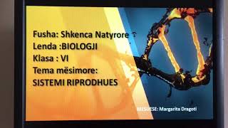 Biologji 6 -Tema:Sistemi riprodhues