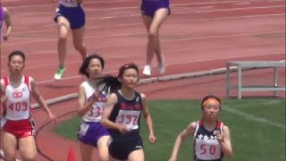 群馬県高校総体陸上2016 女子800m準決勝2組