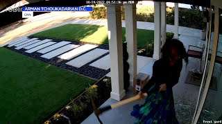 Woman wielding pickaxe attacks Pasadena home