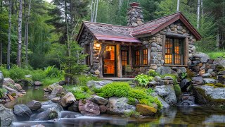 Stone house blends with nature in the deep forest | Where peace meets nature.