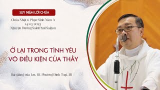 Ở Lại Trong Tình Yêu Vô Điều Kiện Của Thầy - Chúa Nhật 6 Phục Sinh Năm A - 14.05.23