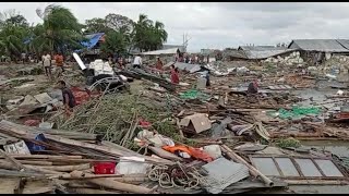 ঘূর্ণিঝড় সিতরাং বাংলাদেশে ধ্বংসের পথ ত্যাগ করেছে | এএফপি