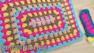 Aprendé a tejer un RECTANGULO en CROCHET - Paso a Paso