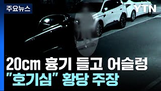 흉기 들고 새벽 주택가 배회 20대男 \