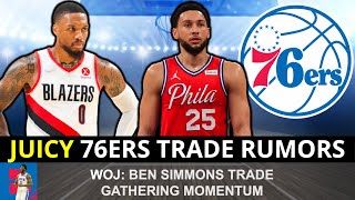 JUICY Sixers Rumors: Ben Simmons Trade Coming Soon? Blazers Not Trading Damian Lillard?