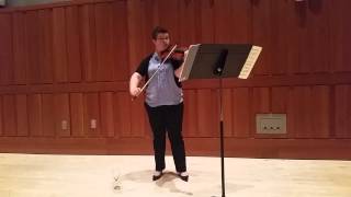 Violin Soloist at The Curtis Institute,  Phila, PA