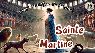 Sainte Martine : Vierge et Martyre, Une Lumière de Foi et de Courage