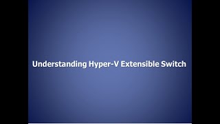 Hyper-V Extensible Virtual Switches | Quick Tutorial