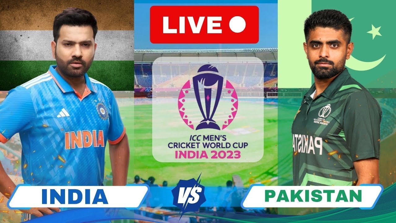 🔴Live: INDIA VS PAKISTAN, ICC CRICKET WORLD CUP 2023 | Live Match ...