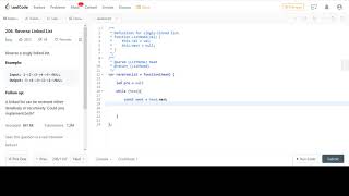 LeetCode 206. Reverse Linked List JavaScript Solution