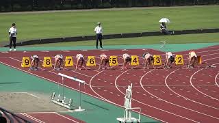 2023.9.16 宮崎県高校新人陸上 女子100m決勝(速報)