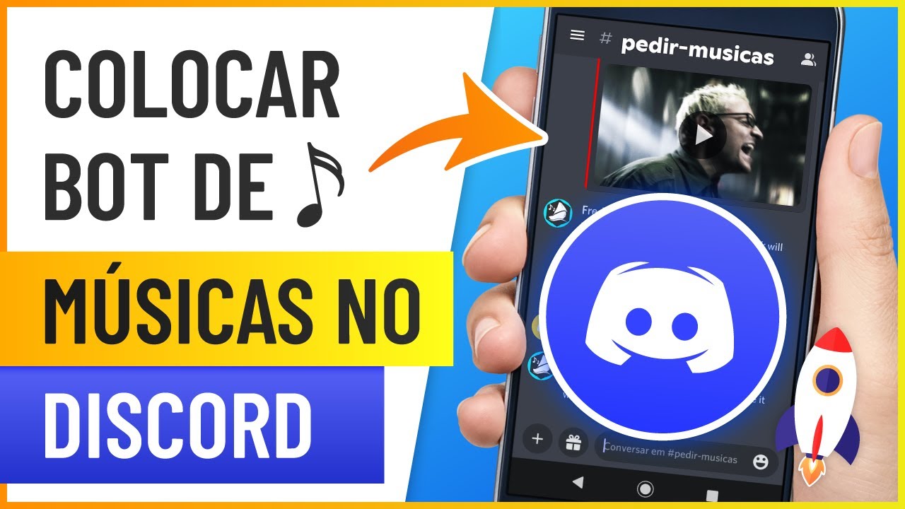 Como Criar Servidor E COLOCAR BOT De MÚSICA No Discord Pelo Celular ...