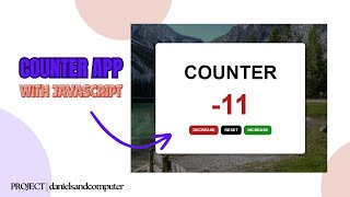 JavaScript Project | How To Create a Simple Counter App With JavaScript