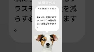 【瞬間英作文】私たちは使用するプラスチックの量を減らす必要があります。