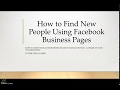 How to Find New Customers Using Facebook Business Pages