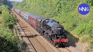 Black 5 44871 \u0026 47848 West Coast Railways - 5Z41 Southall WCR to Norwich at Ketteringham - 06/09/24