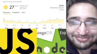 Node.js Python Selenium Script to Scrape Live Weather of City From Google in Browser Using Express
