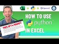 Get started with Python in Excel with GPT4 guidance