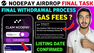 Nodepay Airdrop final withdrawal process | Nodepay Airdrop wallet connect | Nodepay sol gas fees