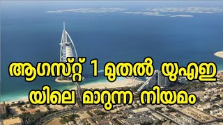 Changing law in the UAE from 1 August/uae travel updates/ആഗസ്റ്റ് 1 മുതൽ യുഎഇ യിലെ മാറുന്ന നിയമം