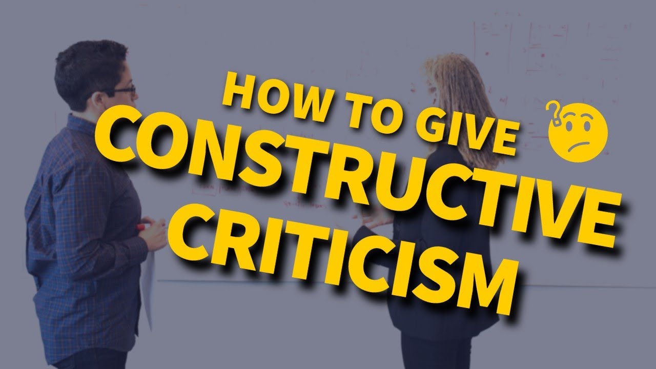 How To Give Constructive Criticism | Brooks And Kirk - YouTube