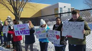 'Enough is enough,' chant Meeting Street School students, parents and teachers