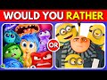 Would You Rather Inside Out 2 VS Despicable Me 4 😡🤢🍌🔥