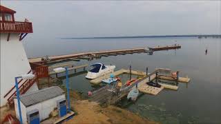 Lori Janeson shares a birds eye view of Gull Harbour Marina on Hecla Island Manitoba