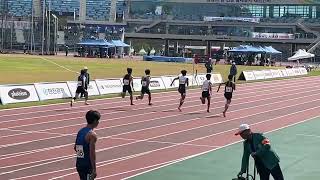 104회 전국체전 남자고등부 100m 예선 나마디조엘진 10초45 1위