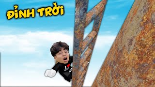 Thắng Tê Tê Tham Gia Cuộc Thi Leo Cầu Thang Sắt Cũ Kỹ Lên Tới Bầu Trời Cao