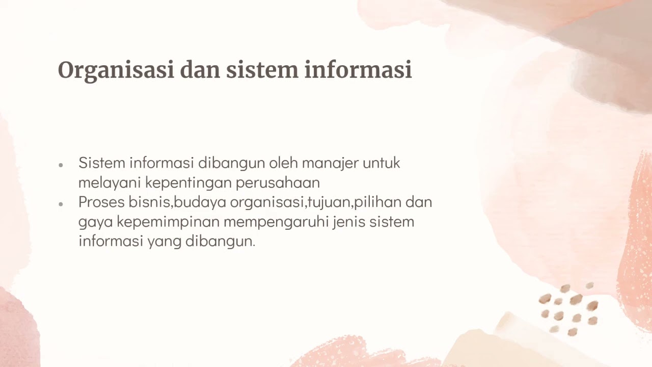 Manfaat Sistem Informasi,organisasi,dan Strategi - YouTube