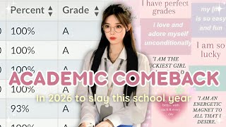 Make your biggest academic COMEBACK this year | unique study tips 🩷