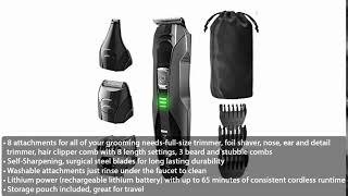 Remington PG6025, 2Pack (All-in-1 Lithium Powered 8 Piece Grooming Kit-Trimmer)