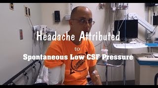 Spontaneous Low CSF Pressure Headache