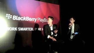 RIM分銷總監朱燊達介紹BlackBerry PlayBook功能