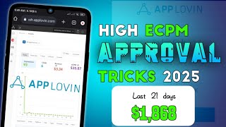 Applovin high ecpm tricks | applovin self clik | applovin account approval new method 2025