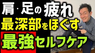 【疲労・痛みが取れない方必見】腕・肩・下半身の最も深い筋肉をほぐせ！「深筋膜リリース」身体の疲労・筋疲労は最深部の深筋膜をほぐすとストレッチよりも効く！