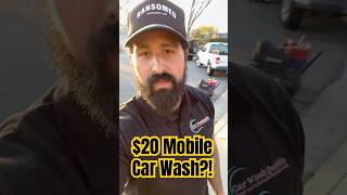 $20 mobile car wash?! Is it worth it? #automobile #detailing #car #carwashquickie