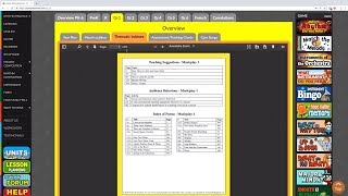 Lesson Planning: Thematic Indexes