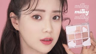 [ETUDE 에뛰드] '밀키' 뉴이어 컬렉션으로 완성하는 딸기 우유 메이크업 룩🍓