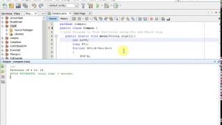 Java Program to Find Factorial using For and While loop