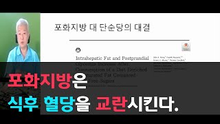 187.포화지방은 식후혈당을 교란시킨다.