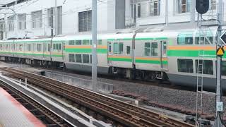 E231系1000番台・E233系3000番台コツS-06編成+コツE-12編成横浜駅高速入線=到着【途中から】