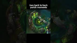 2 classic yorick moments back to back