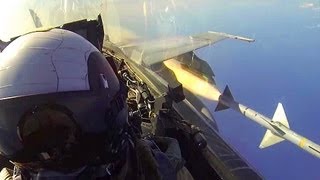 Cockpit View: F/A-18C Hornet Fires AIM-7 Sparrow Missile