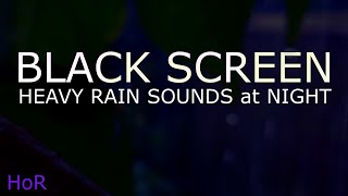 Sleep Instantly with Forest Heavy Rain Sounds For Sleeping No Thunder Black Screen House of Rain